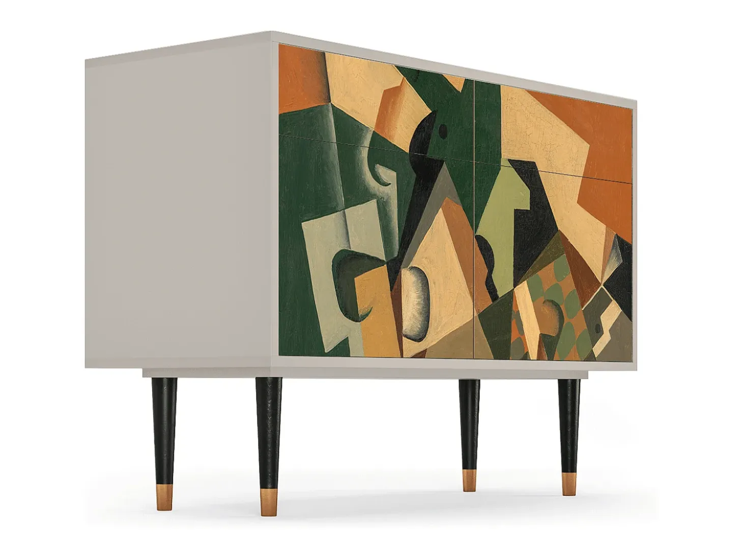 Aparador - 115x85x48 cm - BS4 - Glass and Checkerboard, Arena