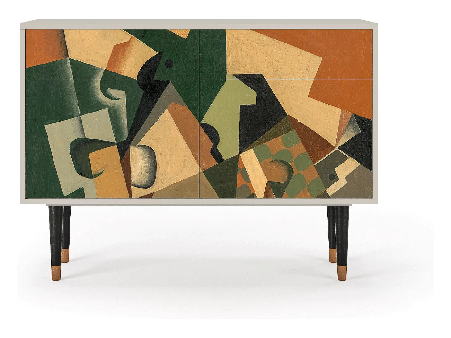 Aparador - 115x85x48 cm - BS4 - Glass and Checkerboard, Arena
