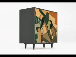 Aparador - 94x96x48 cm - BS3 - Glass and Checkerboard, Antracita