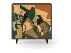 Aparador - 94x96x48 cm - BS3 - Glass and Checkerboard, Antracita