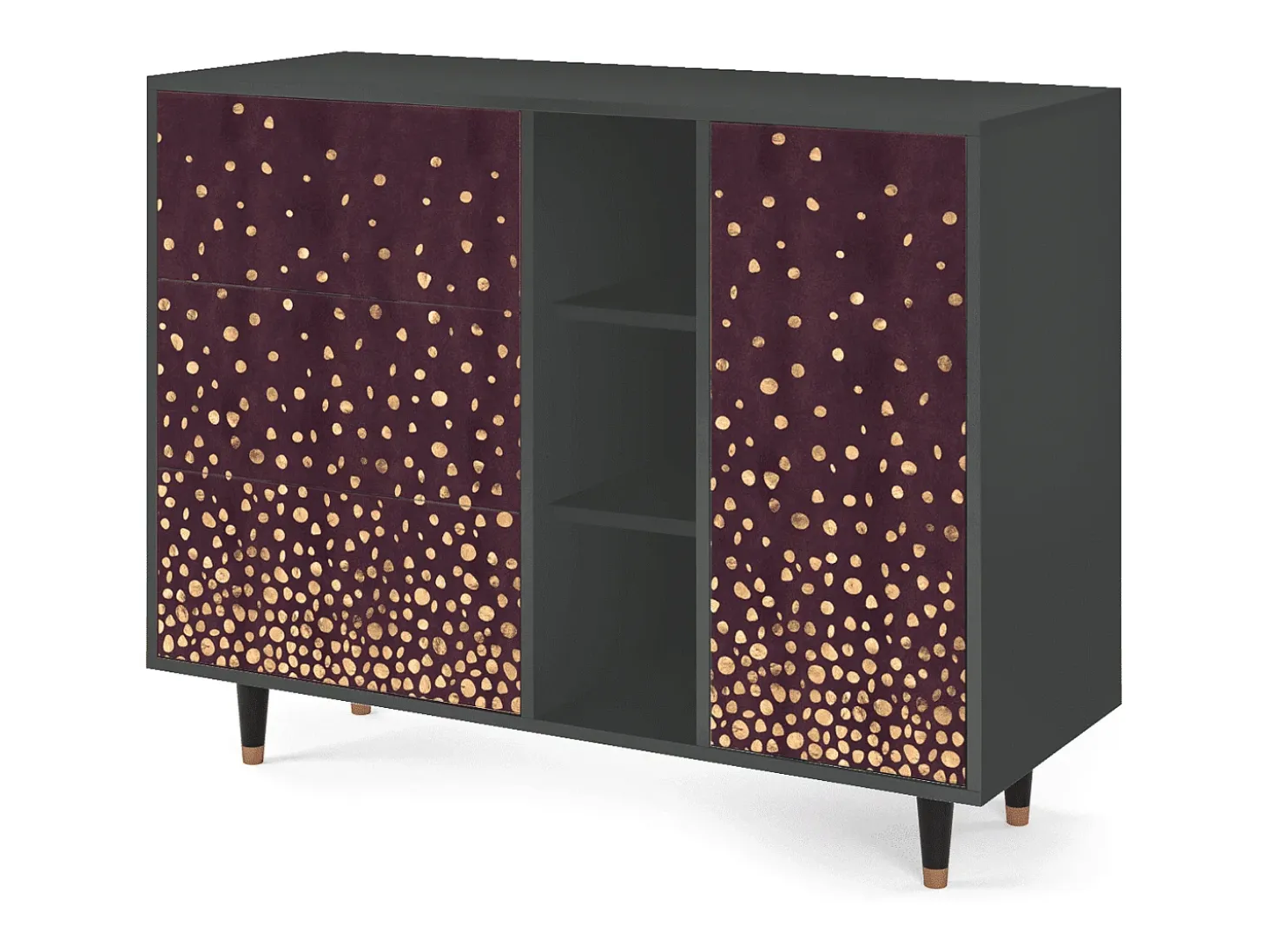 Aparador - 125x98x48 cm - BS2 - Glowworms, Antracita