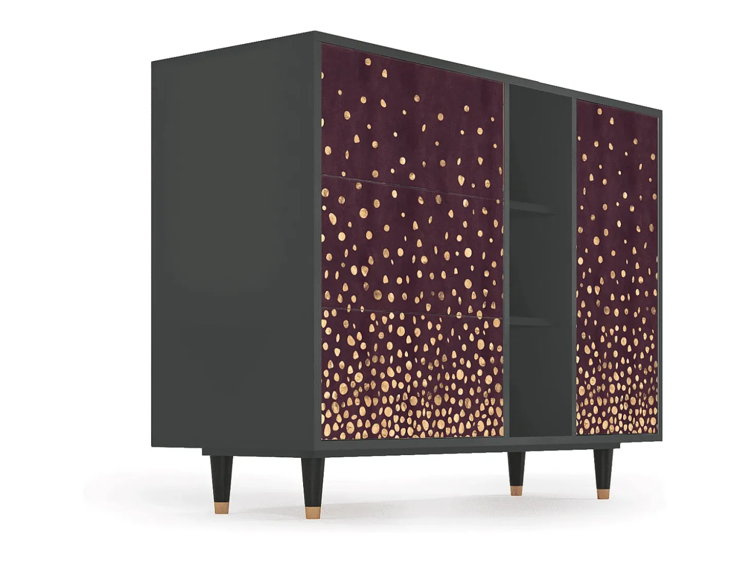 Aparador - 125x98x48 cm - BS2 - Glowworms, Antracita