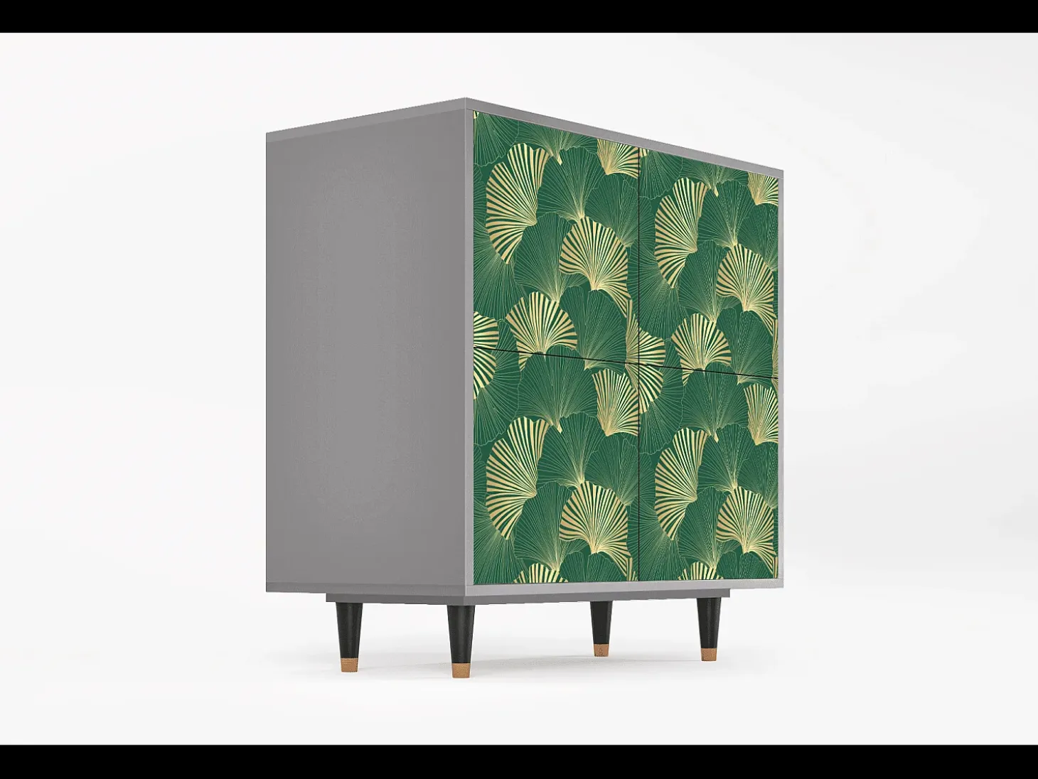 Aparador - 94x96x48 cm - BS3 - Gold Ginkgo, Gris