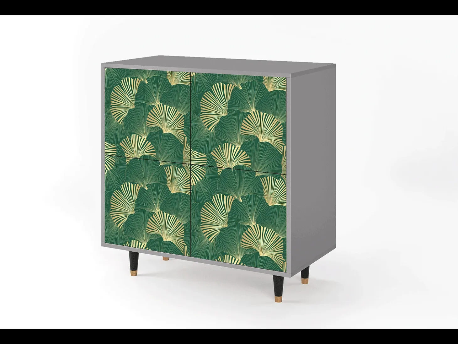 Aparador - 94x96x48 cm - BS3 - Gold Ginkgo, Gris