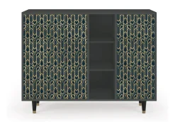 Aparador - 125x98x48 cm - BS2 - Golden Empire, Antracita