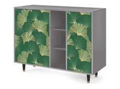 Aparador - 125x98x48 cm - BS2 - Gold Ginkgo, Gris