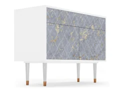 Aparador - 115x85x48 cm - BS4 - Golden Smoke, Blanco
