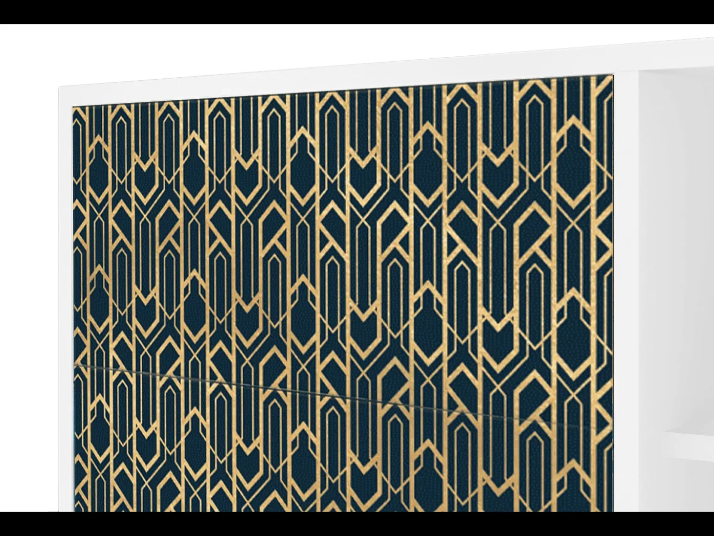 Aparador - 125x98x48 cm - BS2 - Golden Empire, Blanco