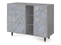 Aparador - 125x98x48 cm - BS2 - Golden Smoke, Gris