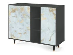 Aparador - 125x98x48 cm - BS2 - Golden Waves, Antracita
