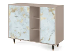Aparador - 125x98x48 cm - BS2 - Golden Waves, Latte