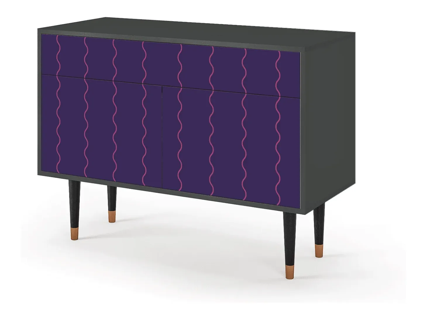 Aparador - 115x85x48 cm - BS4 - Grape Maccaroni, Antracita