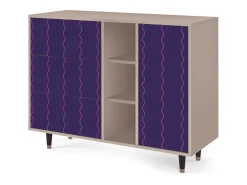 Aparador - 125x98x48 cm - BS2 - Grape Maccaroni, Latte