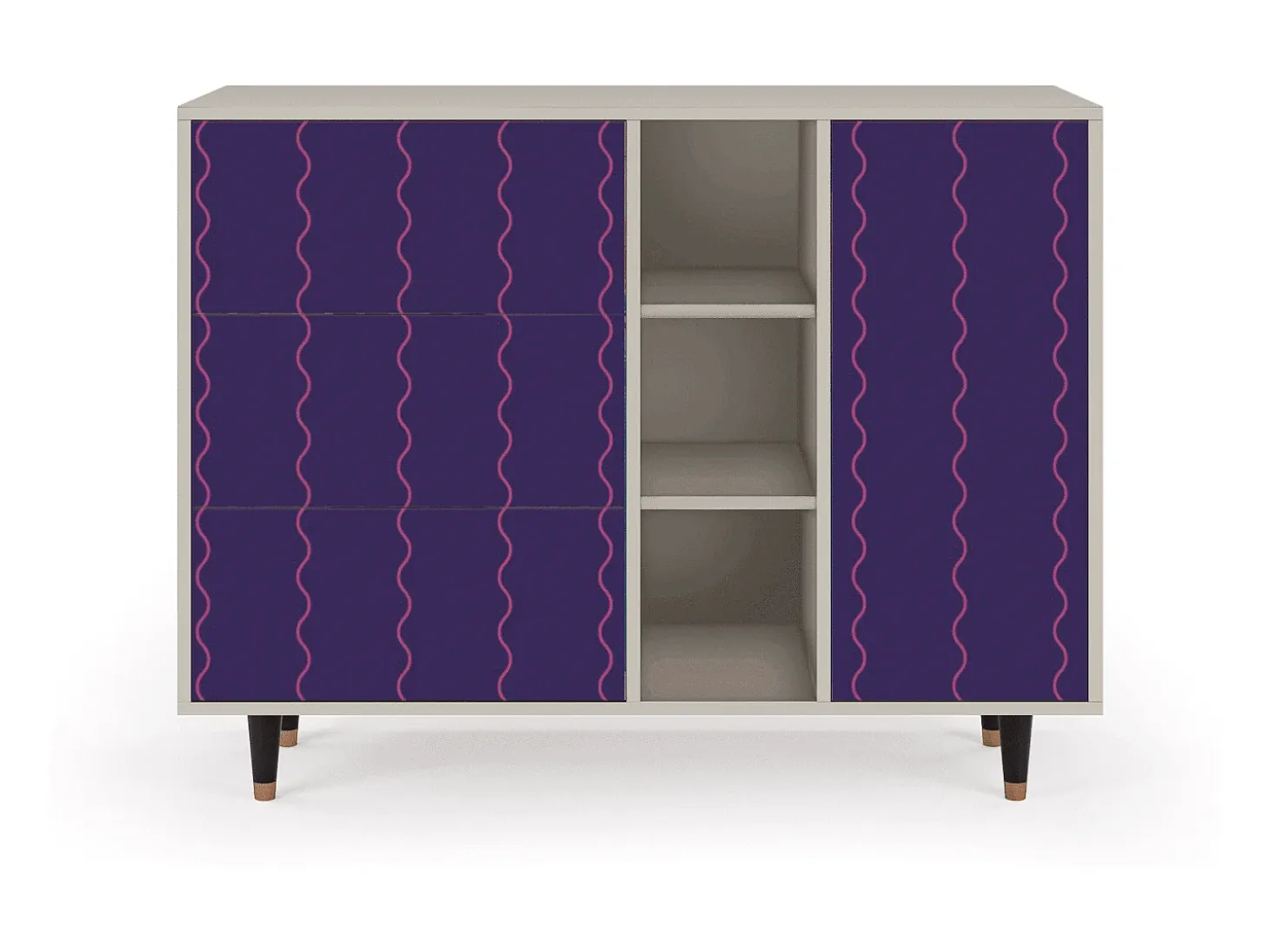 Aparador - 125x98x48 cm - BS2 - Grape Maccaroni, Arena