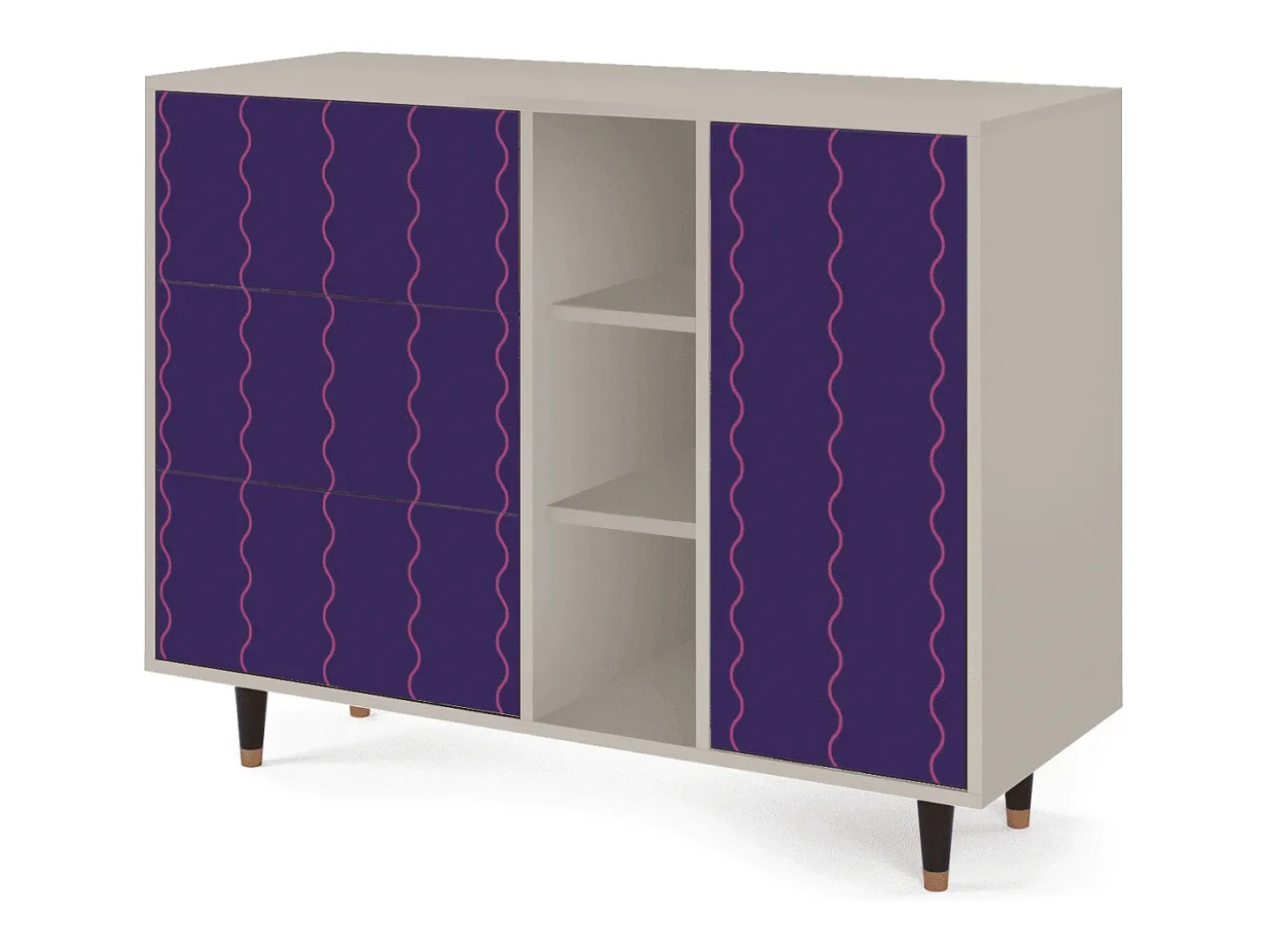 Aparador - 125x98x48 cm - BS2 - Grape Maccaroni, Arena