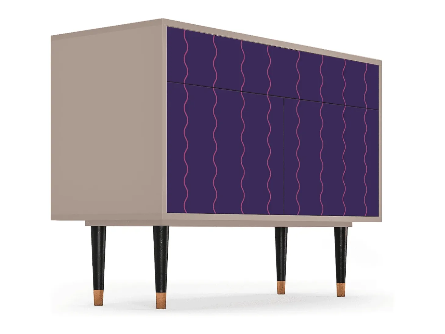 Aparador - 115x85x48 cm - BS4 - Grape Maccaroni, Latte
