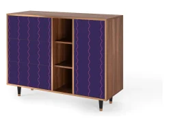 Aparador - 125x98x48 cm - BS2 - Grape Maccaroni, Nogal