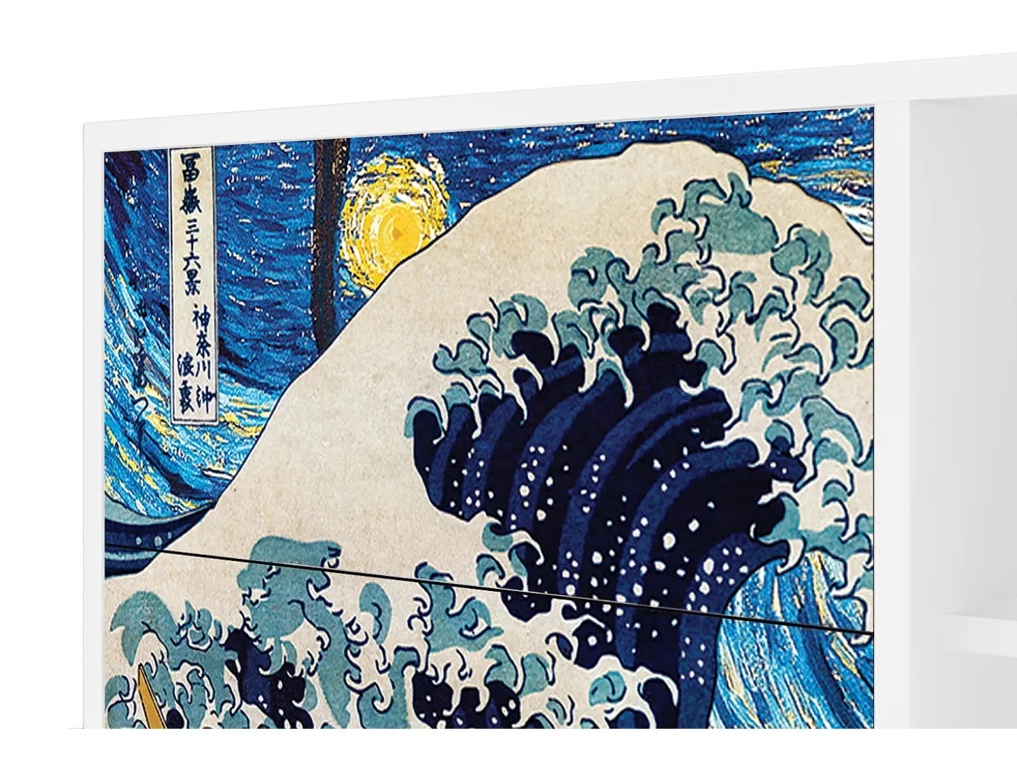 Aparador - 125x98x48 cm - BS2 - Great Wave, Blanco