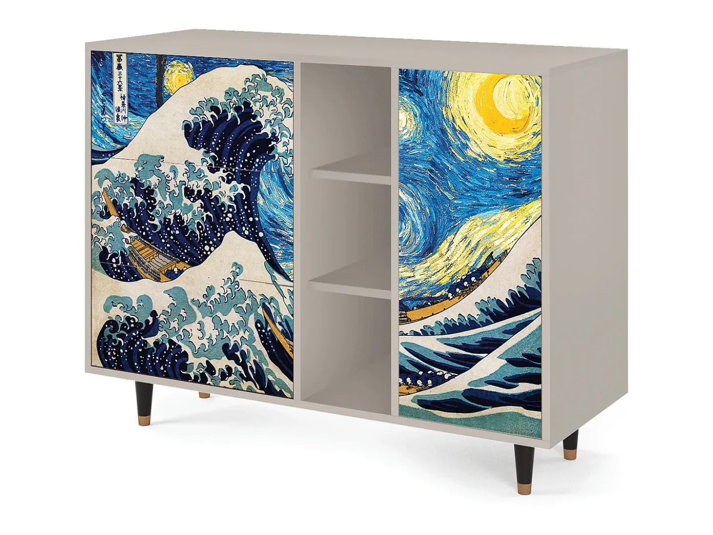Aparador - 125x98x48 cm - BS2 - Great Wave, Arena