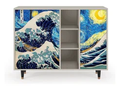 Aparador - 125x98x48 cm - BS2 - Great Wave, Arena