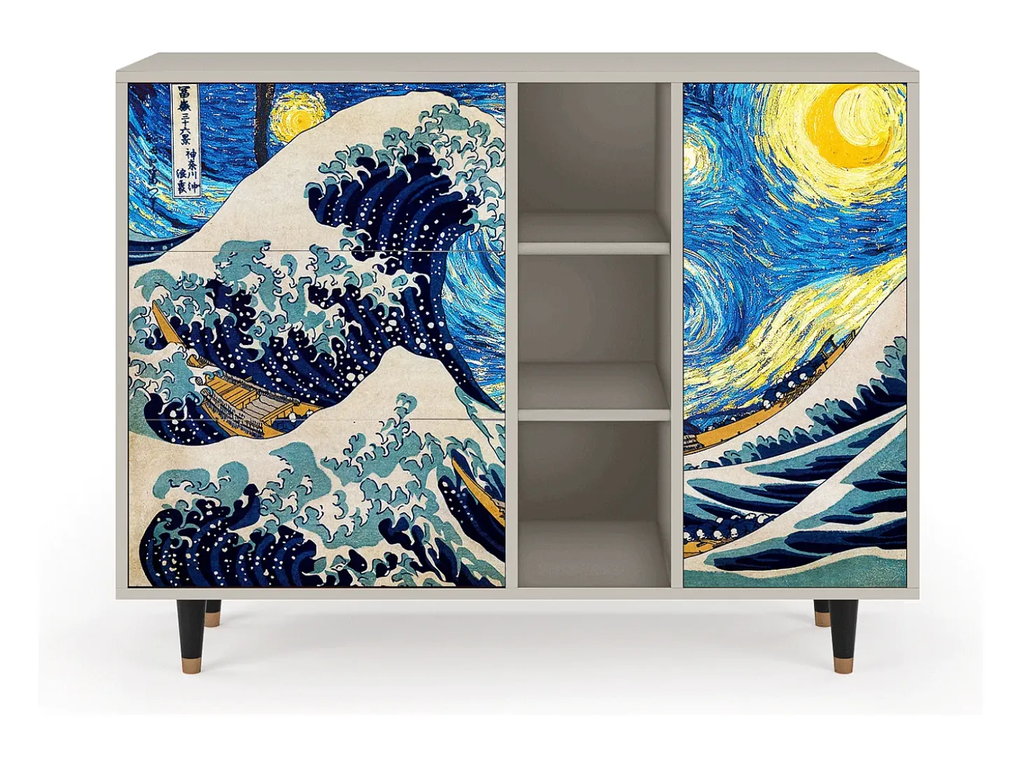 Aparador - 125x98x48 cm - BS2 - Great Wave, Arena