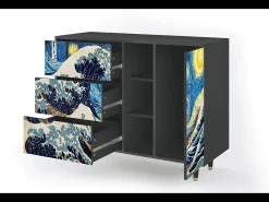 Aparador - 125x98x48 cm - BS2 - Great Wave, Antracita