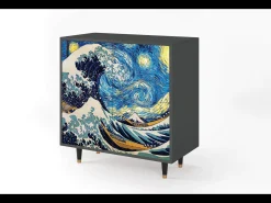 Aparador - 94x96x48 cm - BS3 - Great Wave, Antracita