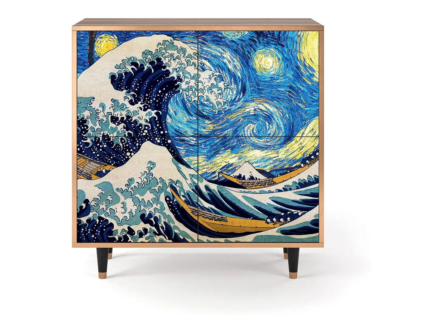 Aparador - 94x96x48 cm - BS3 - Great Wave, Nogal