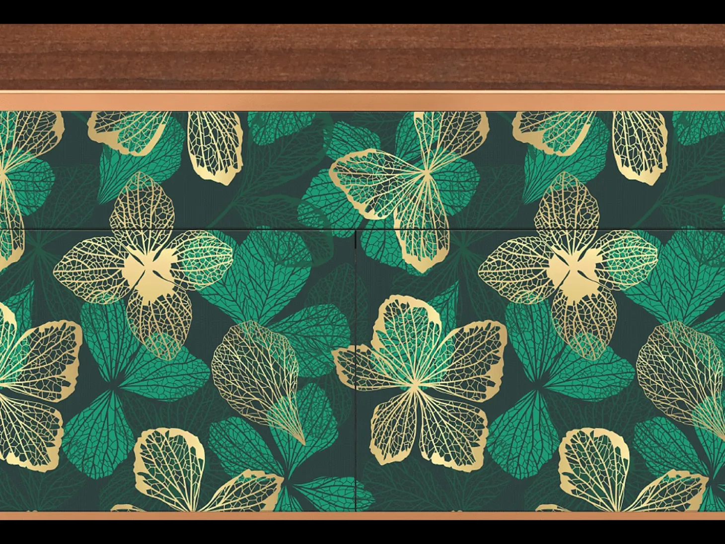 Aparador - 115x85x48 cm - BS4 - Green Flower, Nogal