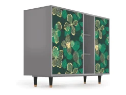 Aparador - 125x98x48 cm - BS2 - Green Flower, Gris