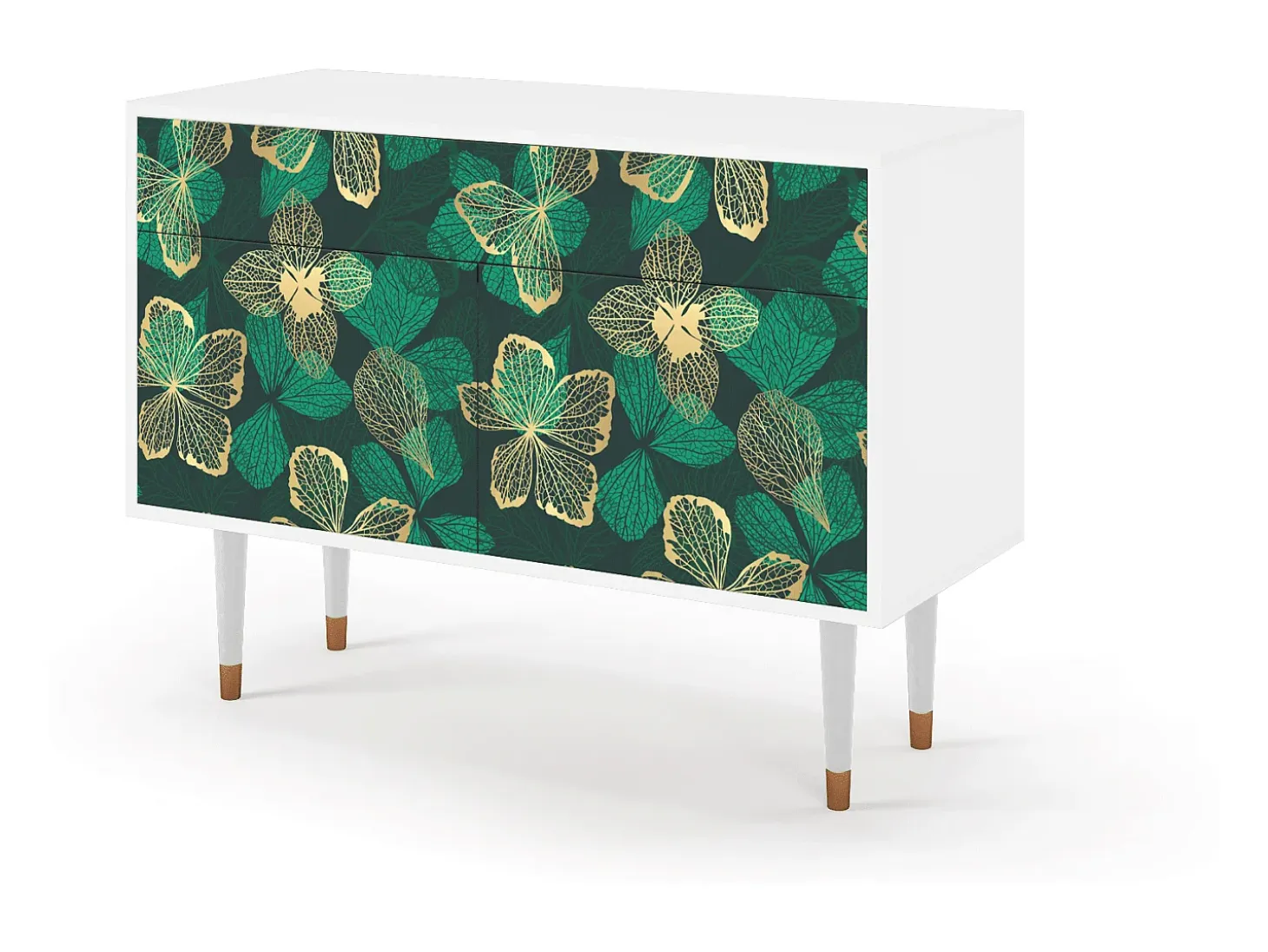 Aparador - 115x85x48 cm - BS4 - Green Flower, Blanco