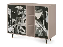 Aparador - 125x98x48 cm - BS2 - Guernica by Picasso, Latte