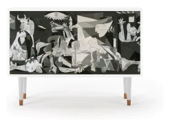 Aparador - 115x85x48 cm - BS4 - Guernica by Picasso, Blanco