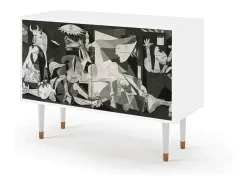 Aparador - 115x85x48 cm - BS4 - Guernica by Picasso, Blanco