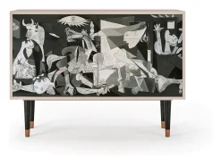 Aparador - 115x85x48 cm - BS4 - Guernica by Picasso, Latte