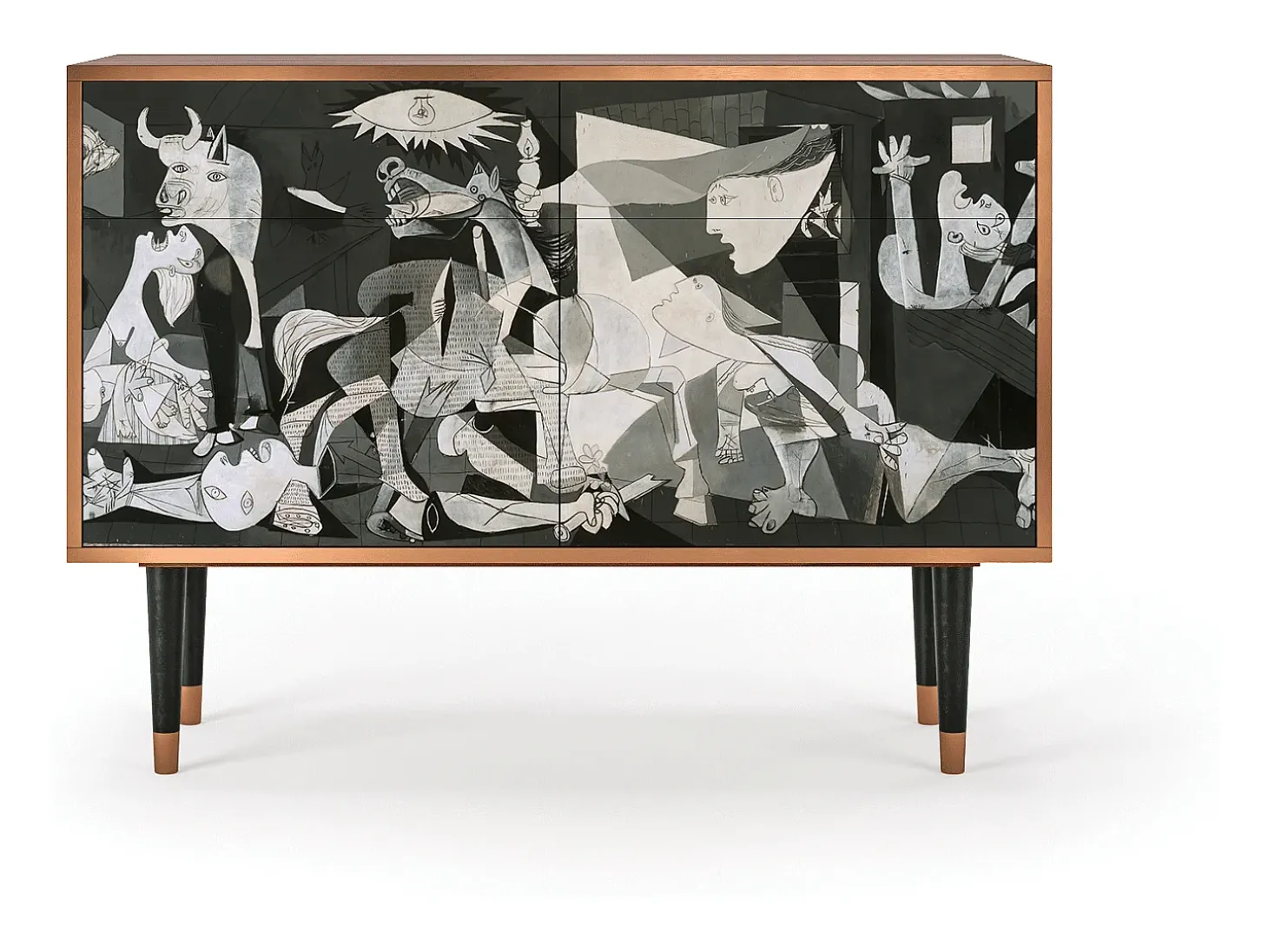 Aparador - 115x85x48 cm - BS4 - Guernica by Picasso, Nogal