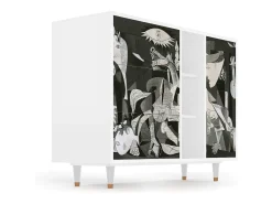 Aparador - 125x98x48 cm - BS2 - Guernica by Picasso, Blanco