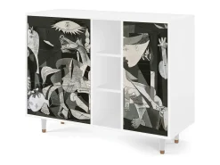 Aparador - 125x98x48 cm - BS2 - Guernica by Picasso, Blanco