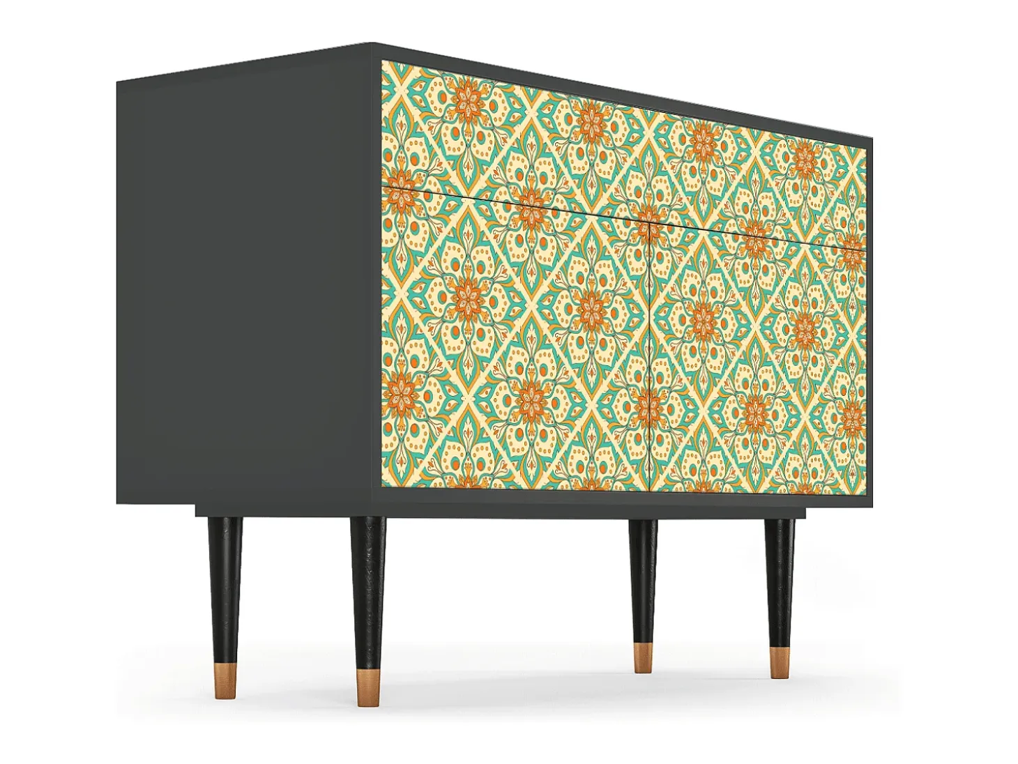 Aparador - 115x85x48 cm - BS4 - Hindu Daisy, Antracita