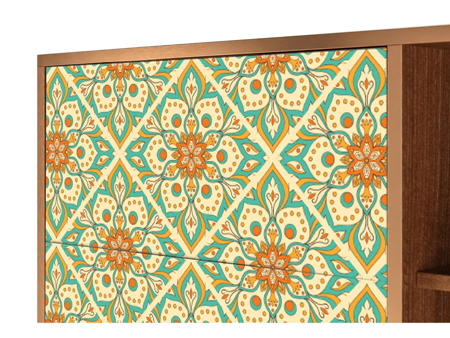 Aparador - 125x98x48 cm - BS2 - Hindu Daisy, Nogal