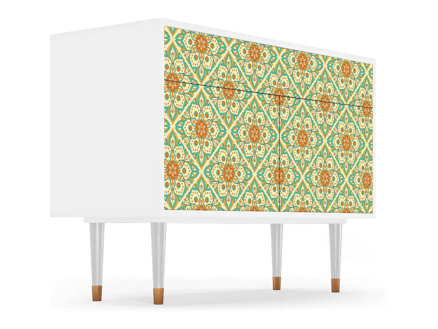 Aparador - 115x85x48 cm - BS4 - Hindu Daisy, Blanco