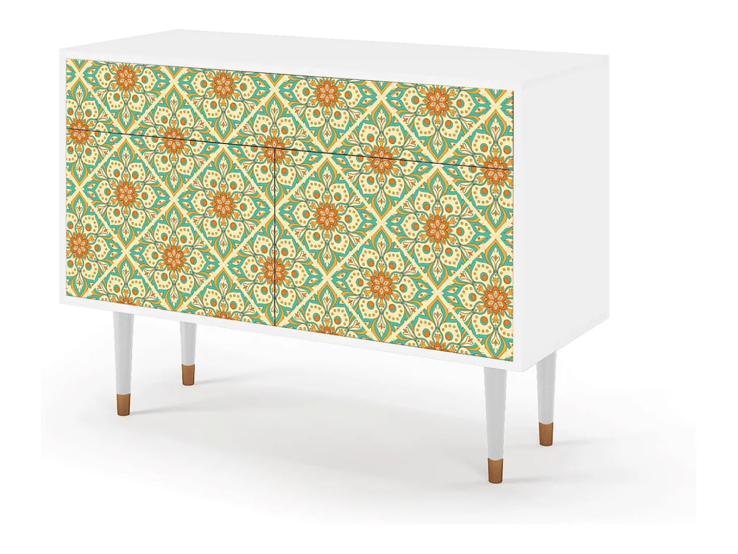 Aparador - 115x85x48 cm - BS4 - Hindu Daisy, Blanco