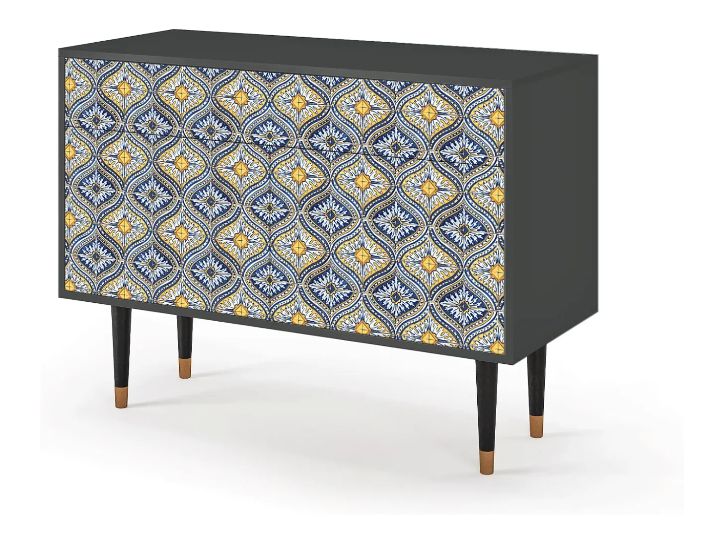 Aparador - 115x85x48 cm - BS4 - Illusory Pattern, Antracita