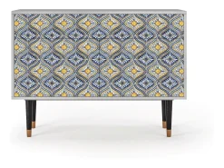 Aparador - 115x85x48 cm - BS4 - Illusory Pattern, Gris