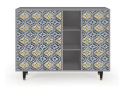 Aparador - 125x98x48 cm - BS2 - Illusory Pattern, Gris