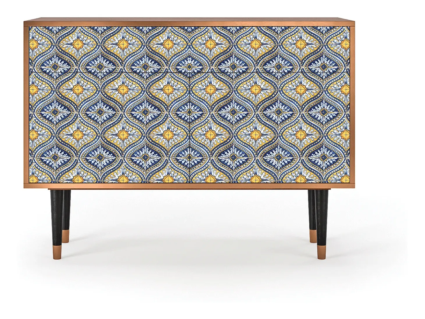 Aparador - 115x85x48 cm - BS4 - Illusory Pattern, Nogal