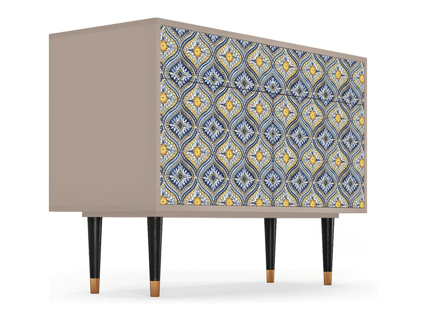 Aparador - 115x85x48 cm - BS4 - Illusory Pattern, Latte