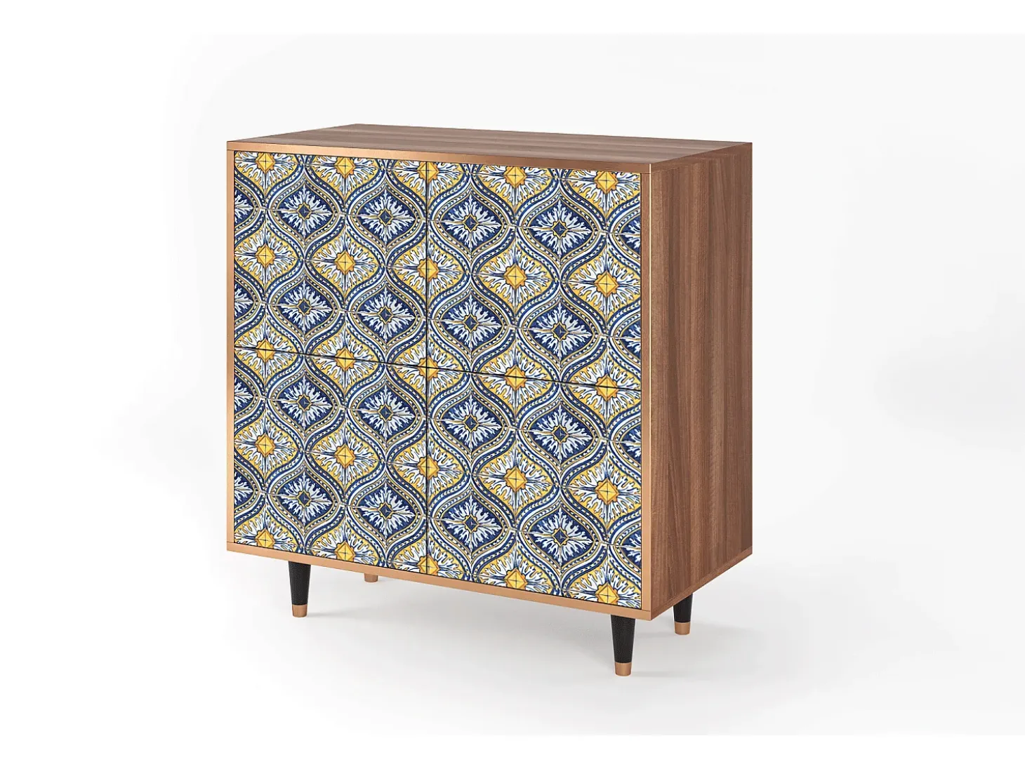 Aparador - 94x96x48 cm - BS3 - Illusory Pattern, Nogal