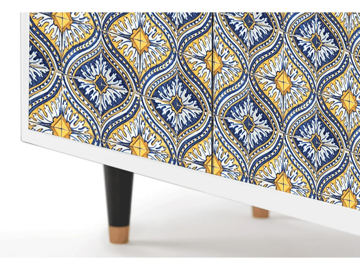Aparador - 94x96x48 cm - BS3 - Illusory Pattern, Blanco