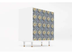 Aparador - 94x96x48 cm - BS3 - Illusory Pattern, Blanco